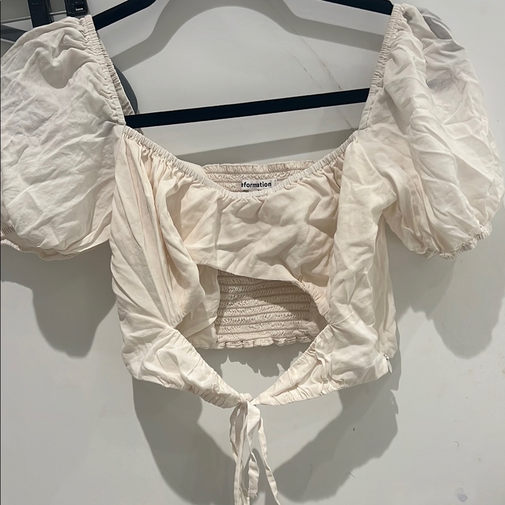 Reformation Cream Puff Sleeve Top
